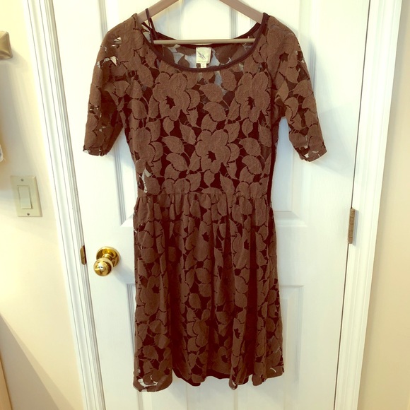 Anthropologie Dresses & Skirts - Anthropologie Weston Wear brown lace dress